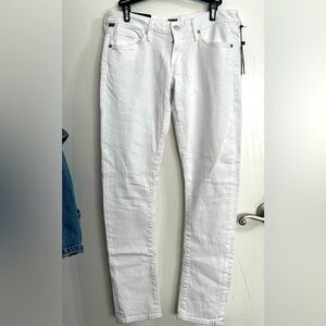 Citizens Of Humanity Optic White Racer Skinny Denim Jeans SZ 28 New